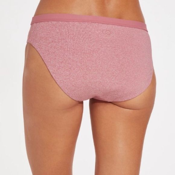 Calia Carrie Underwood Banded Waist Bikini Bottoms Heathered Mauve size M NWOT - Picture 2 of 10